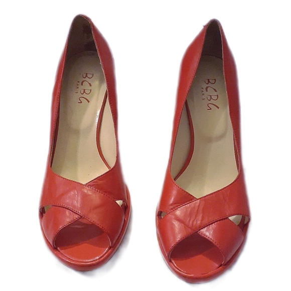 BCBG Paris Peeptoe Pumps - Picture 2 of 5